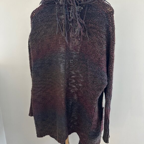 Denim & Supply Ralph Lauren Multicolor Fringe Knit Cardigan – Size Small (Oversi - Picture 6 of 9